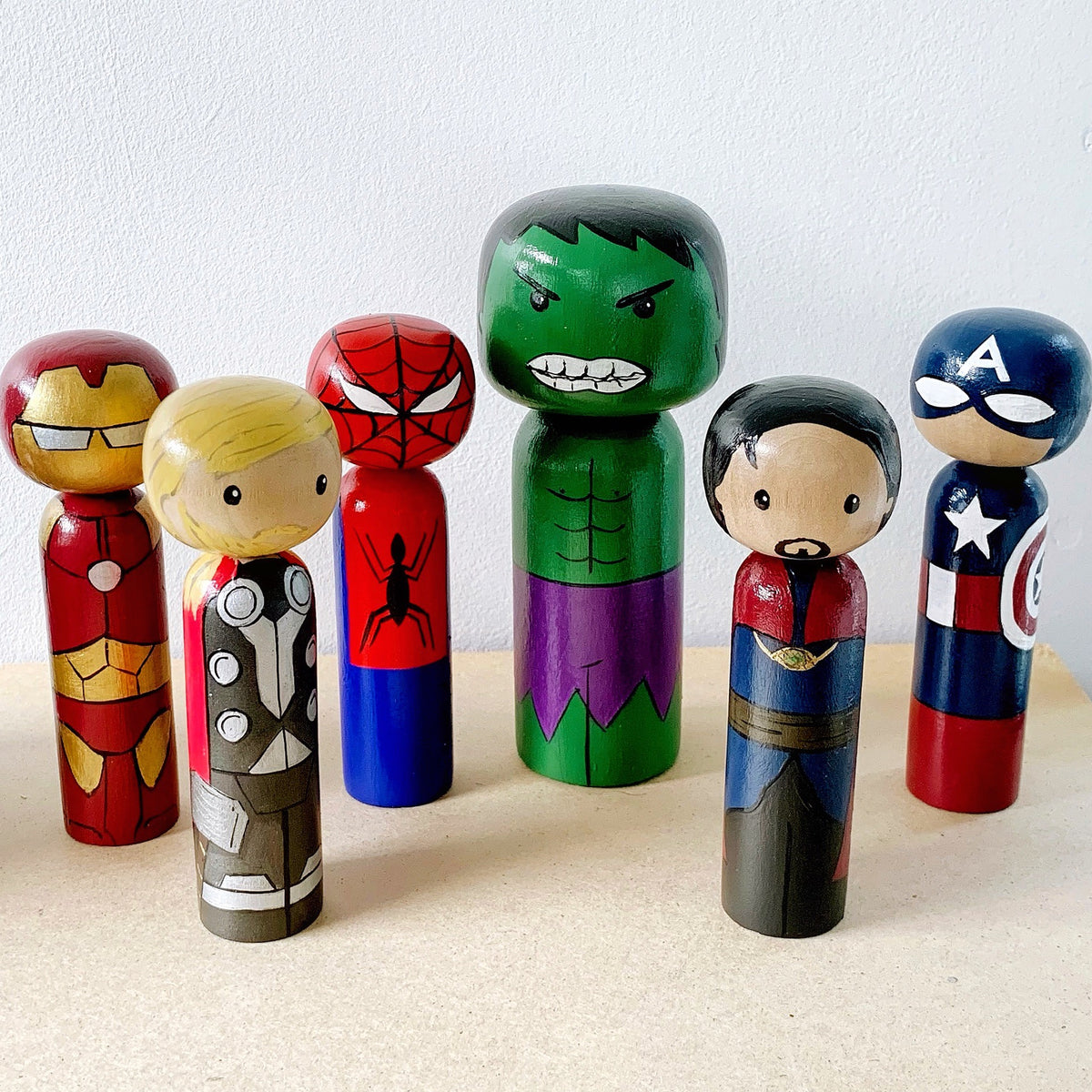 Iron man top peg doll