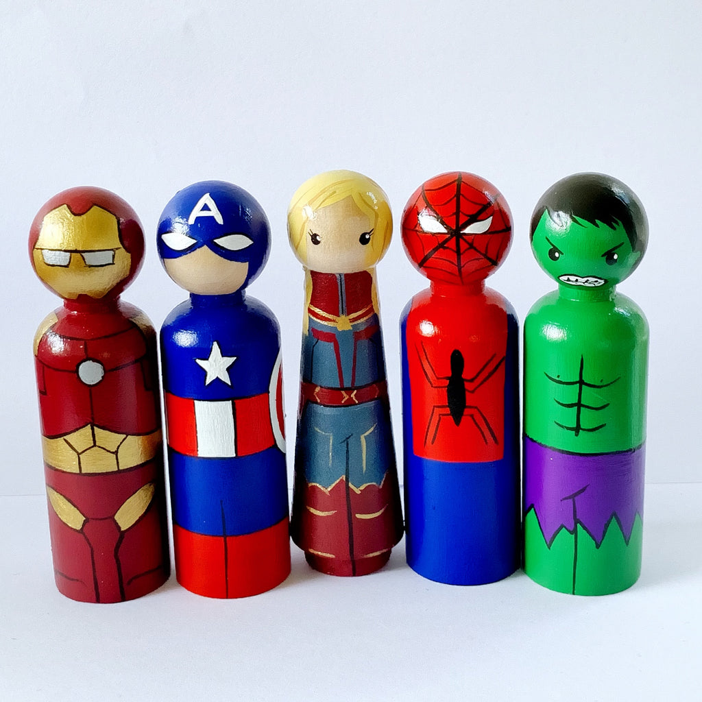 Iron man top peg doll