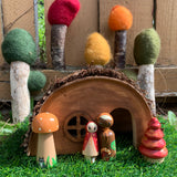 Cottage with toadstool kids