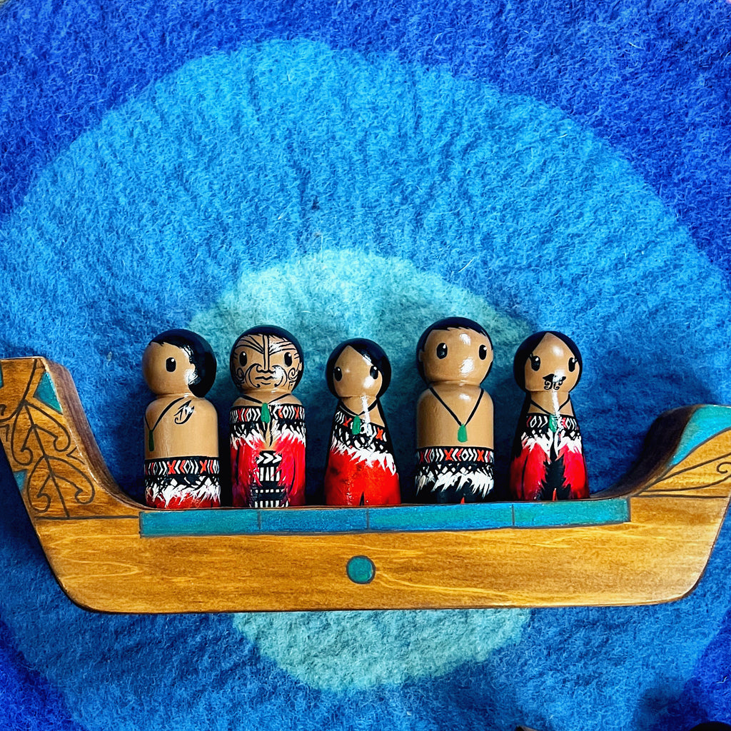 Waka Color In Large 5 berth Waka with pegs – Weewoodenwondersnz