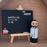 Teacher/ Kaiako personalised peg and chalkboard