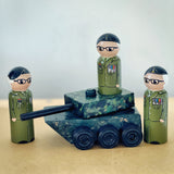 Army tank with peg